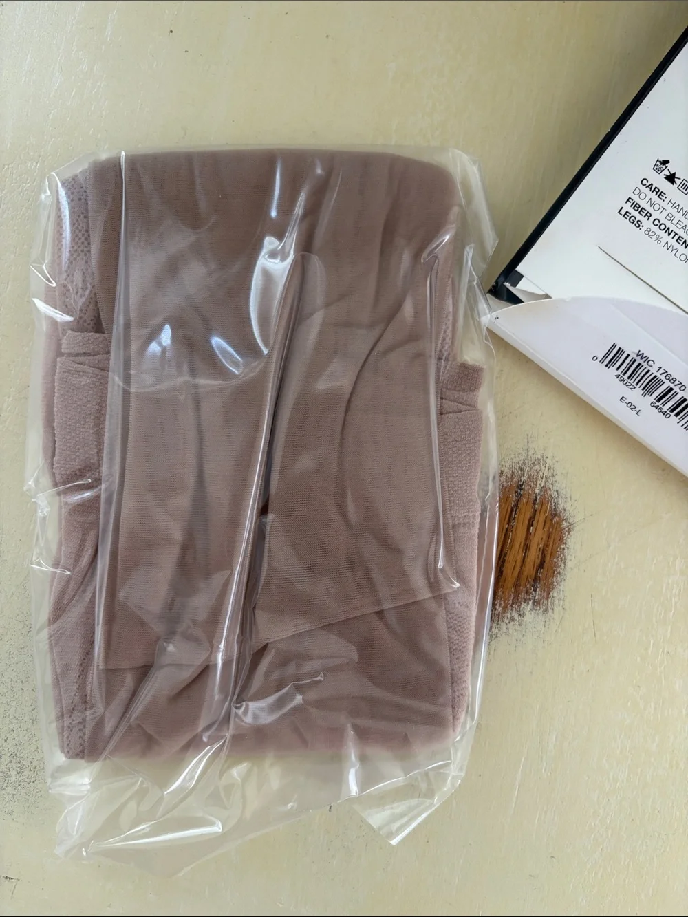 West Loop Silky Sheer Lace Panty Hosiery Bare Bisque Size C